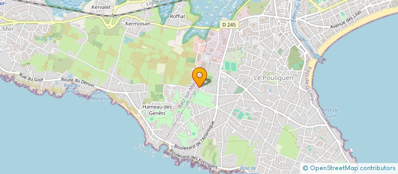 localisation de l'entreprise MONSIEUR HERVE LEVREL  BATZ-SUR-MER