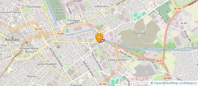 localisation de l'entreprise MONSIEUR HERVE LOLIVIER à ROUBAIX