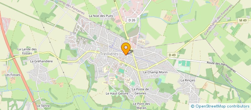 localisation de l'entreprise MONSIEUR HERVE LOMBAERDE  TREILLIERES