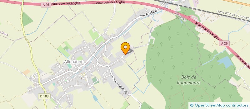 localisation de l'entreprise MONSIEUR HERVE LOMON  ALLOUAGNE