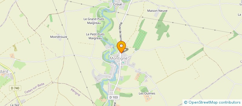 localisation de l'entreprise MONSIEUR HERVE LORENT  CELLES-SUR-BELLE