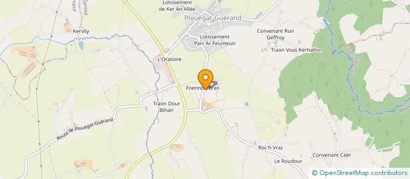 localisation de l'entreprise MONSIEUR HERVE LOUSSAUT  PLOUEGAT-GUERAND