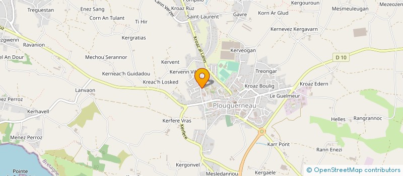 localisation de l'entreprise MONSIEUR HERVE LYVINEC  PLOUGUERNEAU