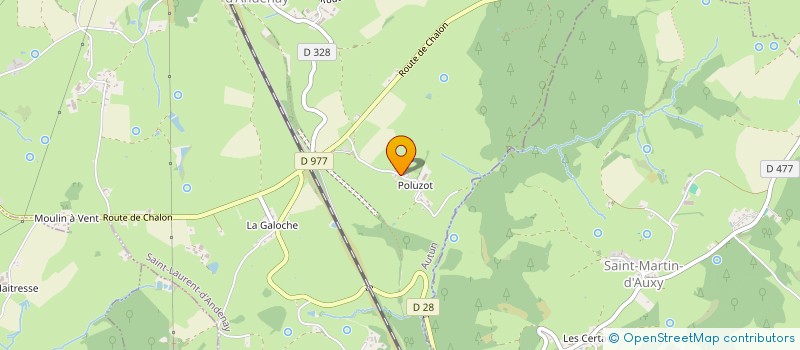 localisation de l'entreprise MONSIEUR HERVE MAGNIN  SAINT-LAURENT-D'ANDENAY