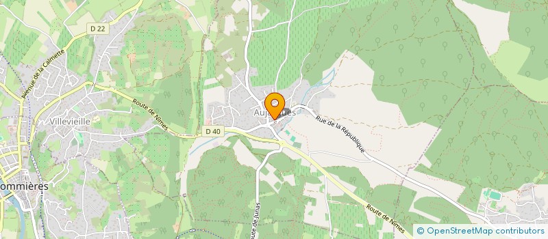 localisation de l'entreprise MONSIEUR HERVE MAGNIN  AUJARGUES