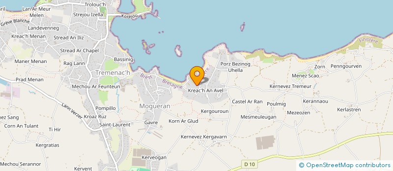 localisation de l'entreprise MONSIEUR HERVE MANACH  PLOUGUERNEAU