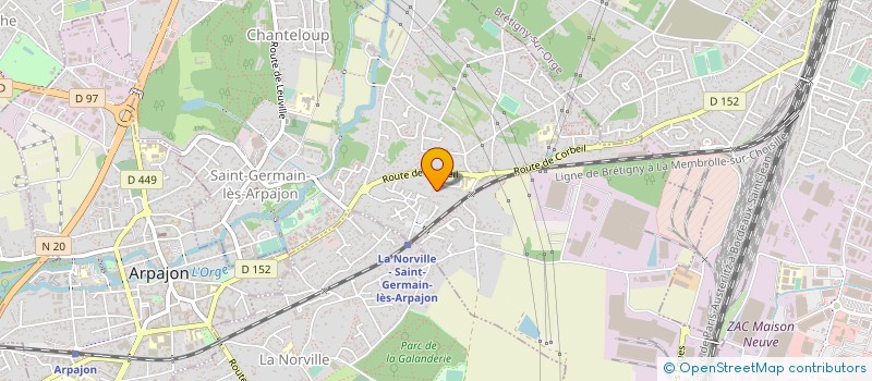 localisation de l'entreprise MONSIEUR HERVE MANDALLAZ à SAINT-GERMAIN-LES-ARPAJON