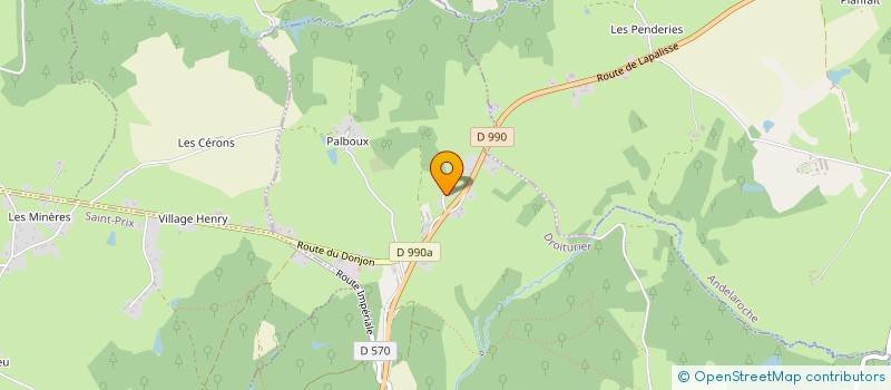 localisation de l'entreprise MONSIEUR HERVE MANEVAL à DROITURIER