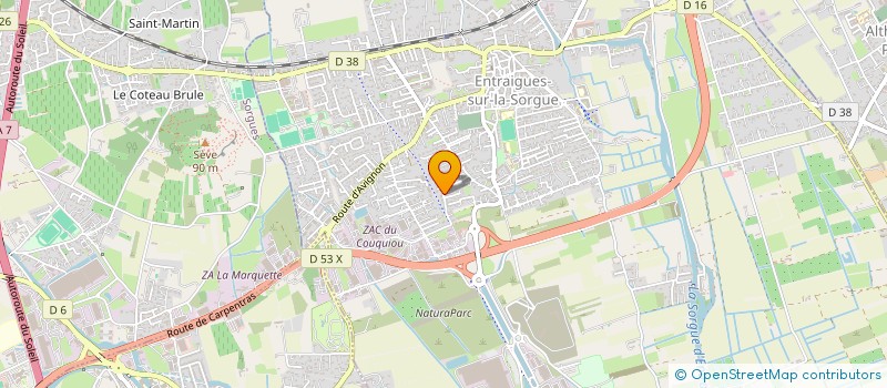 localisation de l'entreprise MONSIEUR HERVE MARRERO  ENTRAIGUES-SUR-LA-SORGUE