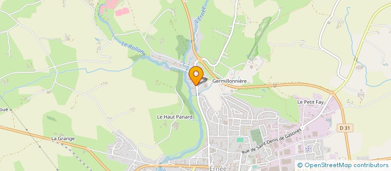 localisation de l'entreprise MONSIEUR HERVE MARTIN  ERNEE