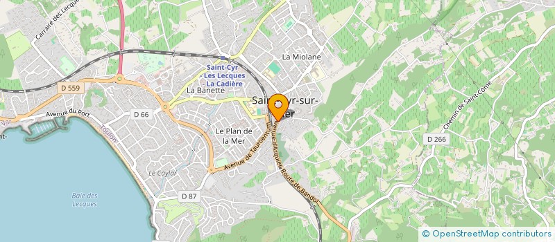 localisation de l'entreprise MONSIEUR HERVE MARTIN à SAINT-CYR-SUR-MER