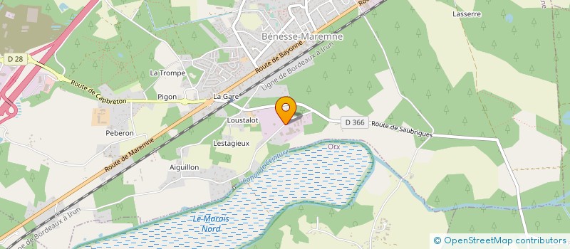 localisation de l'entreprise MONSIEUR HERVE MARTINAUX à BENESSE-MAREMNE