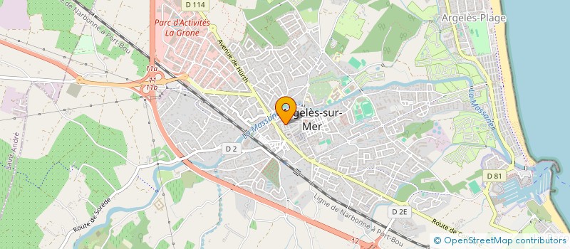 localisation de l'entreprise MONSIEUR HERVE MARTINEZ  ARGELES-SUR-MER