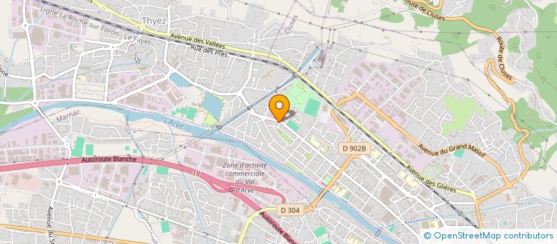 localisation de l'entreprise MONSIEUR HERVE MARTINEZ  CLUSES