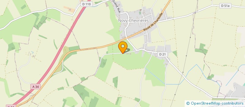 localisation de l'entreprise MONSIEUR HERVE MASSET  NOVY-CHEVRIERES