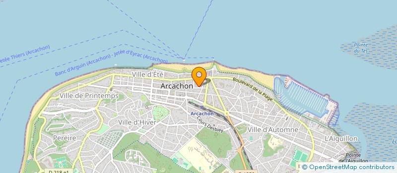 localisation de l'entreprise MONSIEUR HERVE MASSIOT à ARCACHON