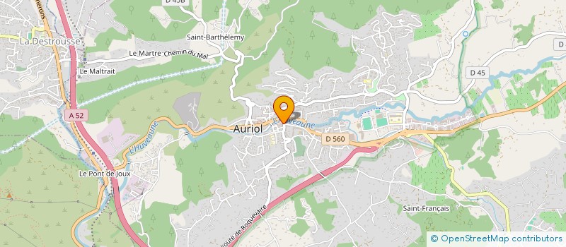 localisation de l'entreprise MONSIEUR HERVE MATHIEU  AURIOL