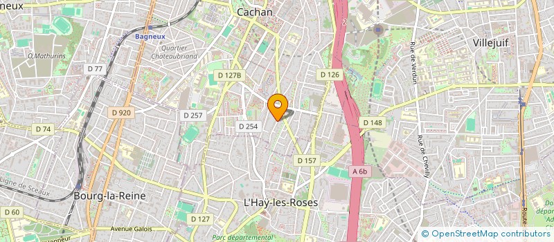 localisation de l'entreprise MONSIEUR HERVE MAURY  CACHAN