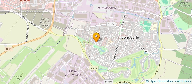 localisation de l'entreprise MONSIEUR HERVE MEDESSOU  BONDOUFLE