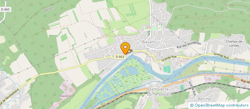 localisation de l'entreprise MONSIEUR HERVE MEILLET à BAVANS