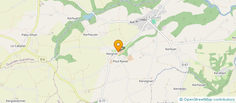 localisation de l'entreprise MONSIEUR HERVE MERCIER  LE FAOUET