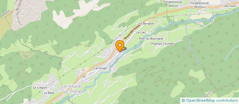 localisation de l'entreprise MONSIEUR HERVE MERMILLOD-ANSELME  LES VILLARDS-SUR-THONES