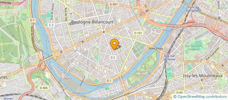 localisation de l'entreprise MONSIEUR HERVE METTERIE à BOULOGNE-BILLANCOURT