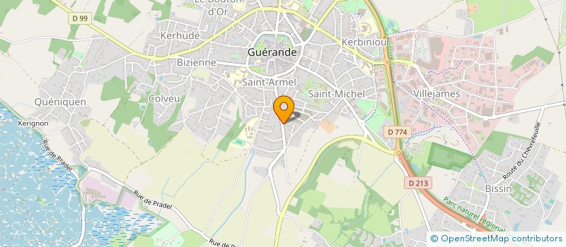 localisation de l'entreprise MONSIEUR HERVE MEYNIER  GUERANDE