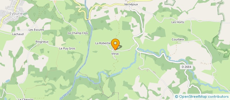 localisation de l'entreprise MONSIEUR HERVE MEYRIGNAC  CHAMBOULIVE