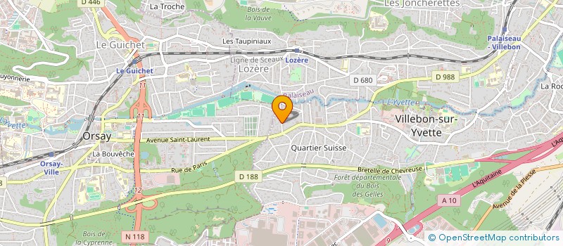 localisation de l'entreprise MONSIEUR HERVE MILLARD  VILLEBON SUR YVETTE