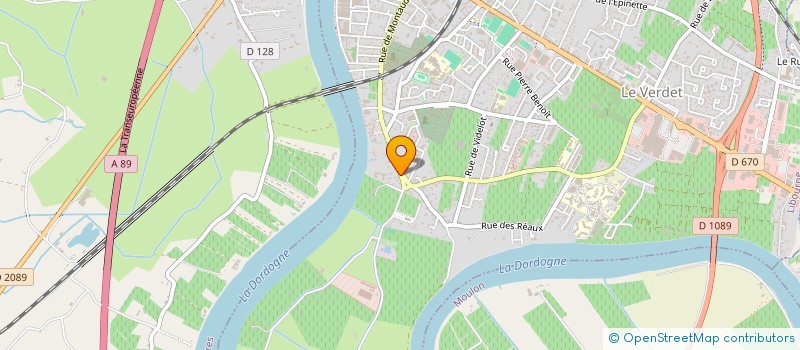 localisation de l'entreprise MONSIEUR HERVE MILON  LIBOURNE