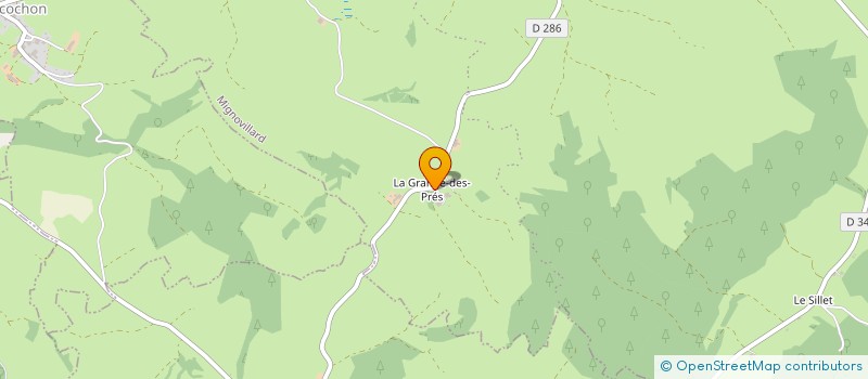 localisation de l'entreprise MONSIEUR HERVE MIVELLE  MIGNOVILLARD