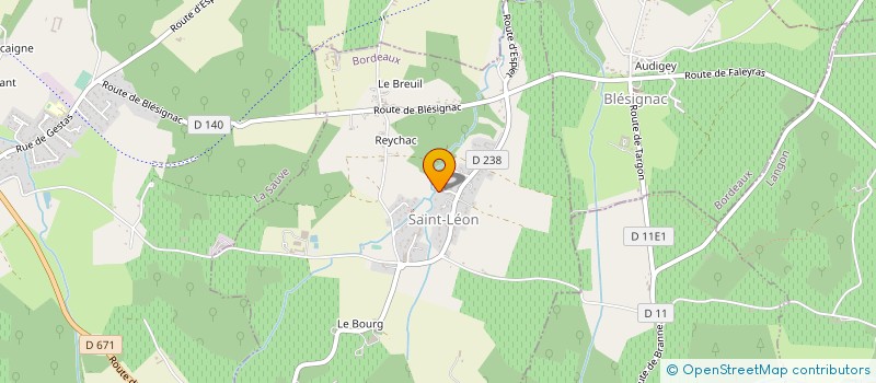 localisation de l'entreprise MONSIEUR HERVE MONCU à SAINT-LEON