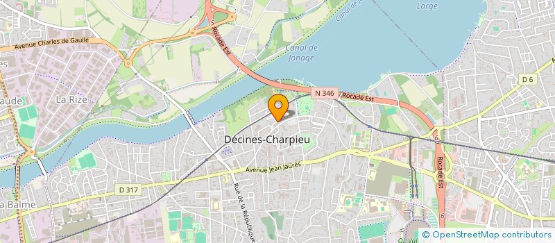 localisation de l'entreprise MONSIEUR HERVE MONET  DECINES-CHARPIEU