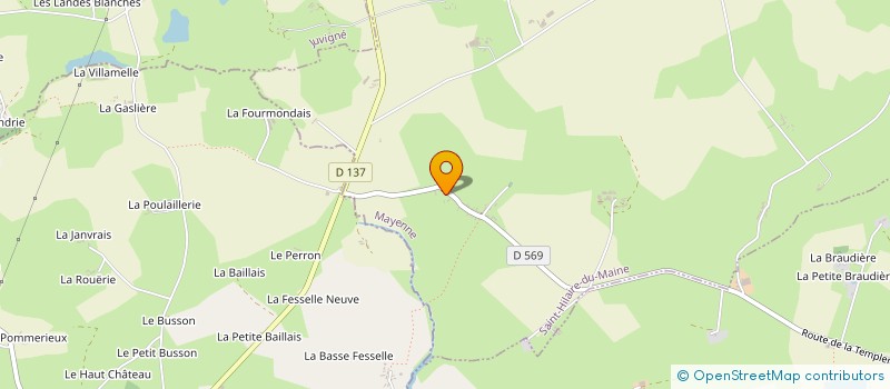 localisation de l'entreprise MONSIEUR HERVE MORAND  SAINT-HILAIRE-DU-MAINE