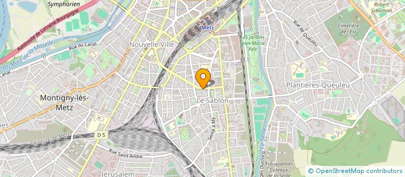 localisation de l'entreprise MONSIEUR HERVE MORHANGE  METZ