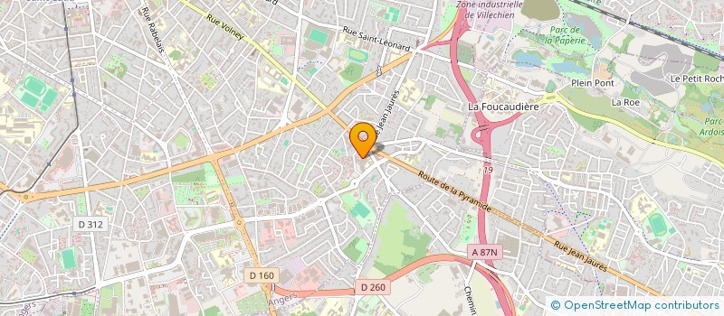 localisation de l'entreprise MONSIEUR HERVE MORVAN à ANGERS