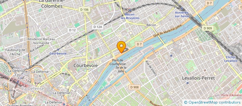 localisation de l'entreprise MONSIEUR HERVE MORZIERES à COURBEVOIE