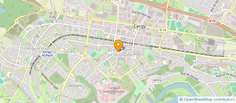 localisation de l'entreprise MONSIEUR HERVE MOSENGO  CERGY