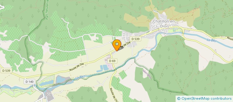 localisation de l'entreprise MONSIEUR HERVE MOULUN  CHATILLON-EN-DIOIS