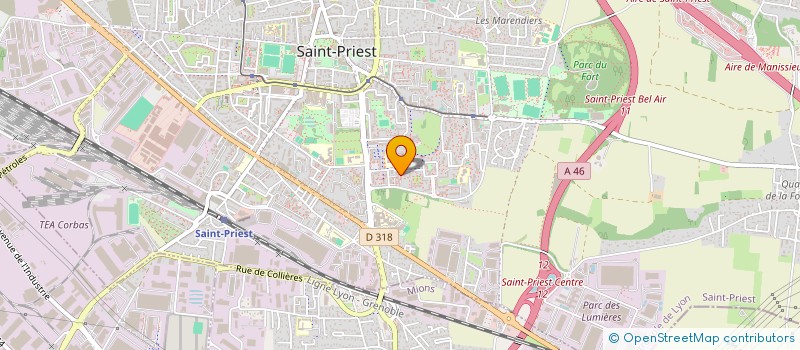 localisation de l'entreprise MONSIEUR HERVE MPEMBELE  SAINT-PRIEST