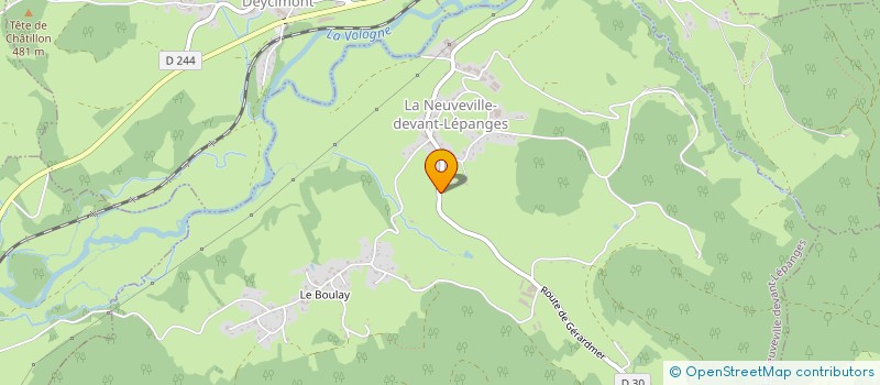 localisation de l'entreprise MONSIEUR HERVE MULLER  LA NEUVEVILLE-DEVANT-LEPANGES