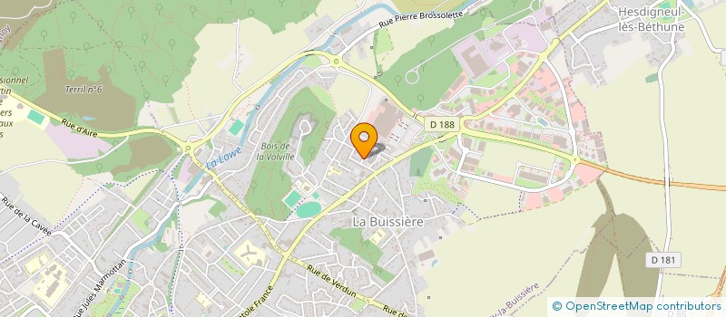 localisation de l'entreprise MONSIEUR HERVE MULLIEZ  BRUAY-LA-BUISSIERE