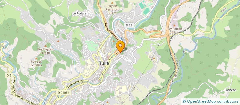 localisation de l'entreprise MONSIEUR HERVE NADAL  TULLE