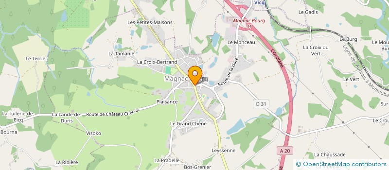 localisation de l'entreprise MONSIEUR HERVE NEBOUT  MAGNAC-BOURG