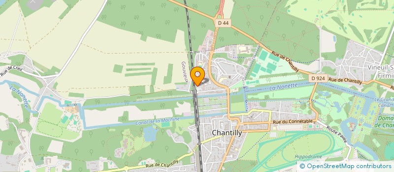 localisation de l'entreprise MONSIEUR HERVE NOE  CHANTILLY