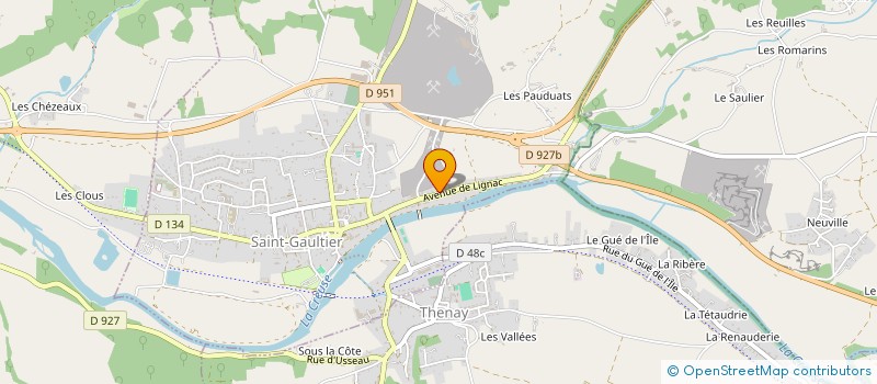 localisation de l'entreprise MONSIEUR HERVE NUGUES à SAINT-GAULTIER