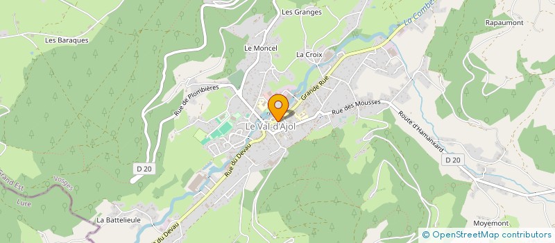 localisation de l'entreprise MONSIEUR HERVE NURDIN  LE VAL-D'AJOL