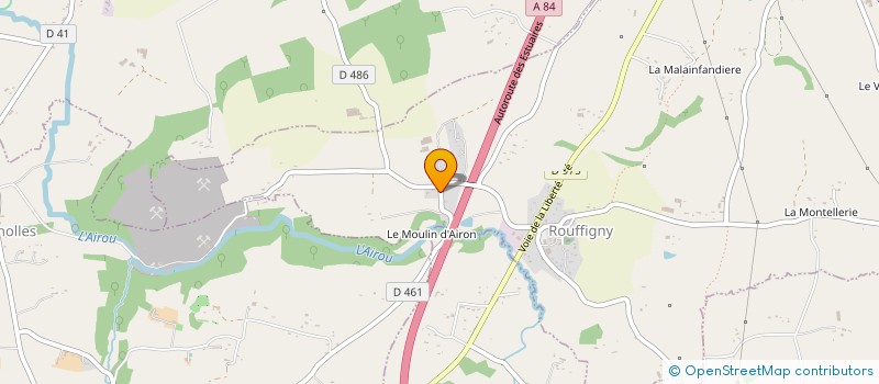 localisation de l'entreprise MONSIEUR HERVE OZENNE  VILLEDIEU-LES-POELES-ROUFFIGNY