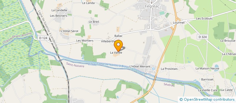 localisation de l'entreprise MONSIEUR HERVE PABOIS  FEGREAC